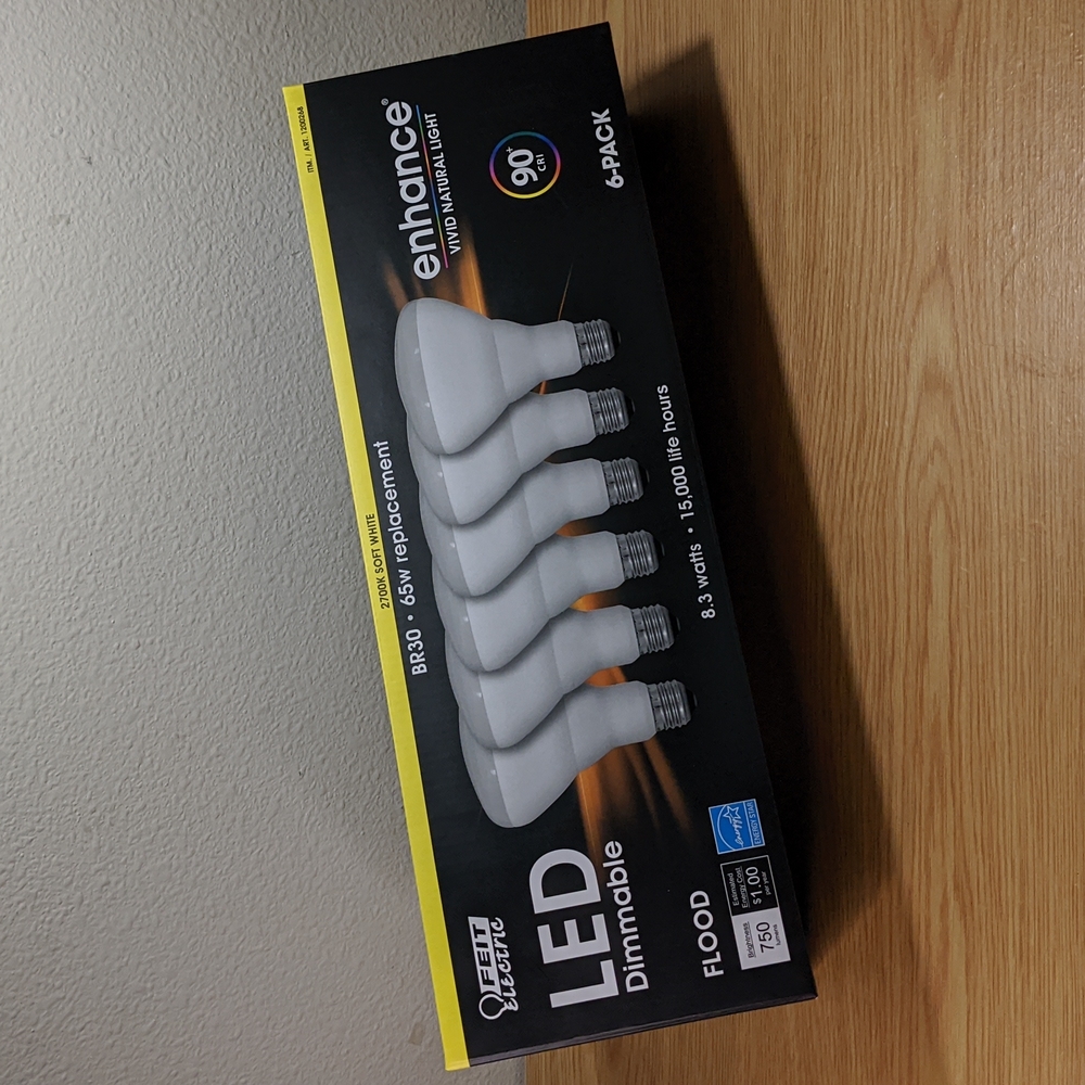 FEIT Dimmable LED 2700K Soft White 6-Pack